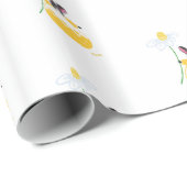 イエローフィフィデイジーバニーラッピング紙 ラッピングペーパー (ロールコーナー)