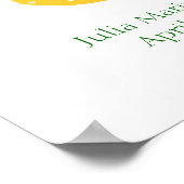 イエローフィフィデイジーバニー誕生日ポスター ポスター (角)