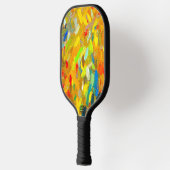 イエローフィンガ絵を描ーズピックボールパドル ピックルボールラケット (左)