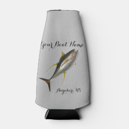 イエローフィンツナカスタムーの船名 ボトルクーラー