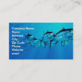 イエローフィンマグロ学校の後のマーリン 名刺 (正面)