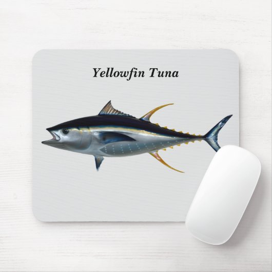 イエローフィンマグロ マウスパッド (マウス)