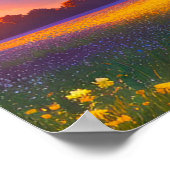 イエローフィールドと黄金地平線 ポスター (角)