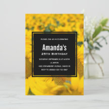 イエローフィールドのひまわり誕生日