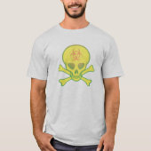 イエローフェードスカルとクロスボーン Tシャツ (正面)