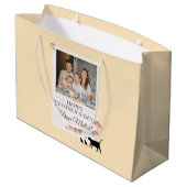 イエローフォトマザーズデイラージ抱き枕 ラージペーパーバッグ (裏面アングル)