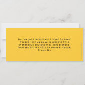 イエローフォト卒業チケット招待状 招待状 (裏面)