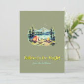 イエローフォントマウンテンクリスマスホリデーキャンプレイク シーズンカード (スタンド正面)