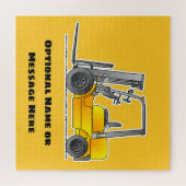 イエローフォークリフトのジグソーパズルボードゲーム ジグソーパズル (横)