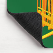 イエローフォークリフト、パレットトラック子供へ マウスパッド (コーナー)