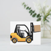 イエローフォークリフト ポストカード (スタンド正面)