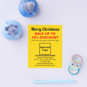 イエローフライヤーでのビジネスのクリスマスセール チラシ (シングル)