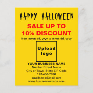 イエローフライヤーでのビジネスのハロウィーンの販売 チラシ