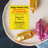 イエローフライヤーでのビジネスのバレンタインデー販売 チラシ