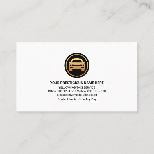 イエローフラッシュライトナイトタクシー 名刺 (裏面)