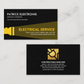 イエローフラッシュライトブラックナイト電気グランジ技師 名刺 (正面/裏面)