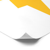 イエローフラッシュ稲妻ボルト ポスター (角)