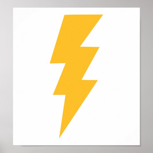 イエローフラッシュ稲妻ボルト ポスター (正面)