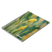 イエローフラワーアートダッフォディルブズパーソナルジャーナル ノートブック (左側)