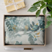 イエローフラワーグリーンフリージフローラデコパージュ 薄葉紙 (ギフト)