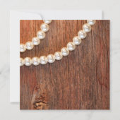 イエローフラワーズアンドバーンウッドカントリーブライダルシャワー 招待状 (裏面)