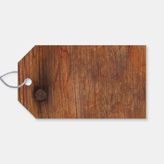 イエローフラワーズアンドバーンウッド結婚式の引き出物ラベル ギフトタグ (裏面横)