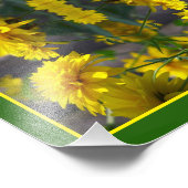 イエローフラワーズインサンシャイン鏡抽象芸術8x10 フォトプリント            (角)