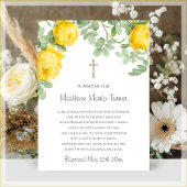 イエローフラワーズバプテスマ祈りの言葉 フォトプラーク