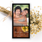 イエローフラワーズパールバーンウッドカントリーありがとう サンキューカード