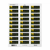 イエローフラワーズビー（昆虫）マルハナバチ自然撮影 ラベル (フルシート)