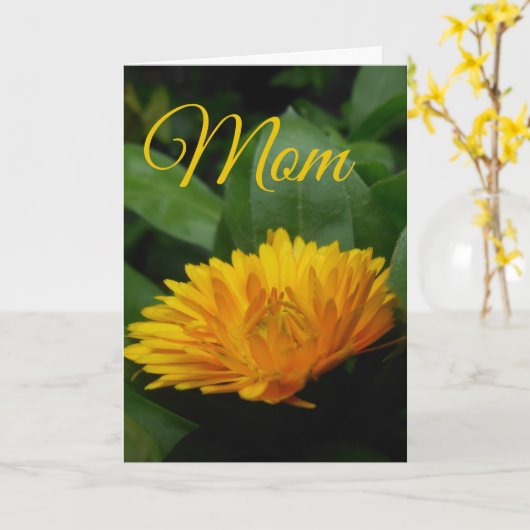 イエローフラワーズマザーズデイカード カード (黄色い花)
