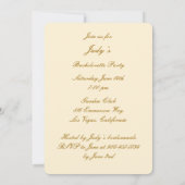 イエローフラワーズメイソンジャースバチェロレッテ 招待状 (裏面)