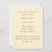 イエローフラワーズメイソンジャース婚約パーティ招待状 招待状 (裏面)