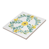 イエローフラワーズリース&セントラルカッティング タイル (側面)