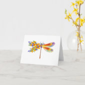 イエローフラワートンボ カード (黄色い花)