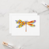 イエローフラワートンボ カード (正面/裏面インサイチュ)