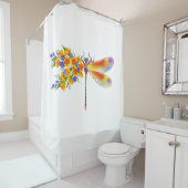 イエローフラワートンボ シャワーカーテン (インサイチュ)
