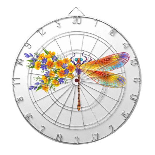 イエローフラワートンボ ダーツボード (正面)