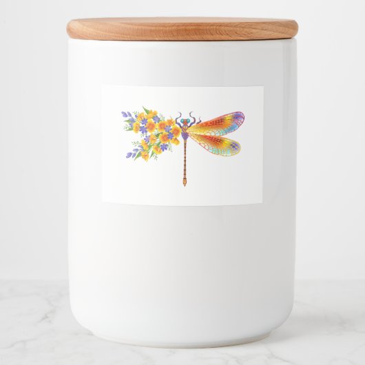 イエローフラワートンボ フードラベル (正面)