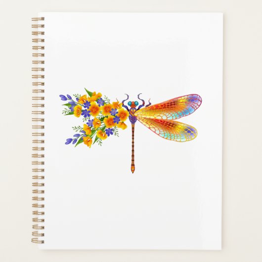 イエローフラワートンボ プランナー手帳 (正面)