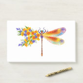 イエローフラワートンボ ポストイット (デスク)