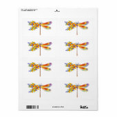 イエローフラワートンボ ラベル (フルシート)