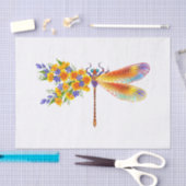 イエローフラワートンボ 薄葉紙 (クラフト)