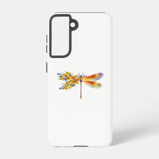 イエローフラワートンボ SAMSUNG GALAXYケース (裏面)