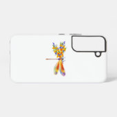 イエローフラワートンボ SAMSUNG GALAXYケース (裏面横)