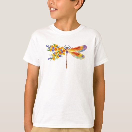 イエローフラワートンボ Tシャツ (正面)