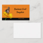 イエローフラワードッグウィングバタフライ 名刺 (正面/裏面)