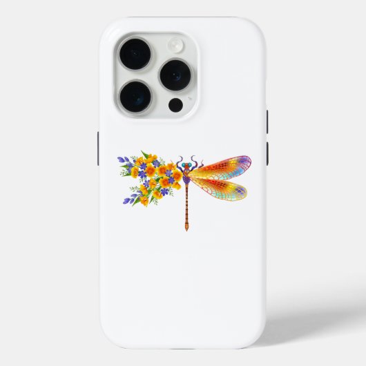 イエローフラワードラゴンフライ Case-Mate iPhoneケース (裏面)