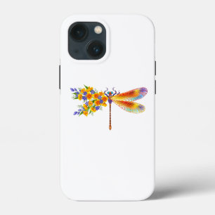 イエローフラワードラゴンフライ iPhone 13 MINIケース