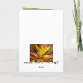 イエローフラワーハッピーバースデーカード カード (裏面)